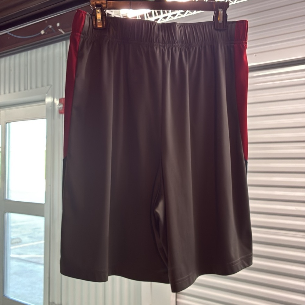 Men's Gray and Red TEXANS Fanatics XL Shorts